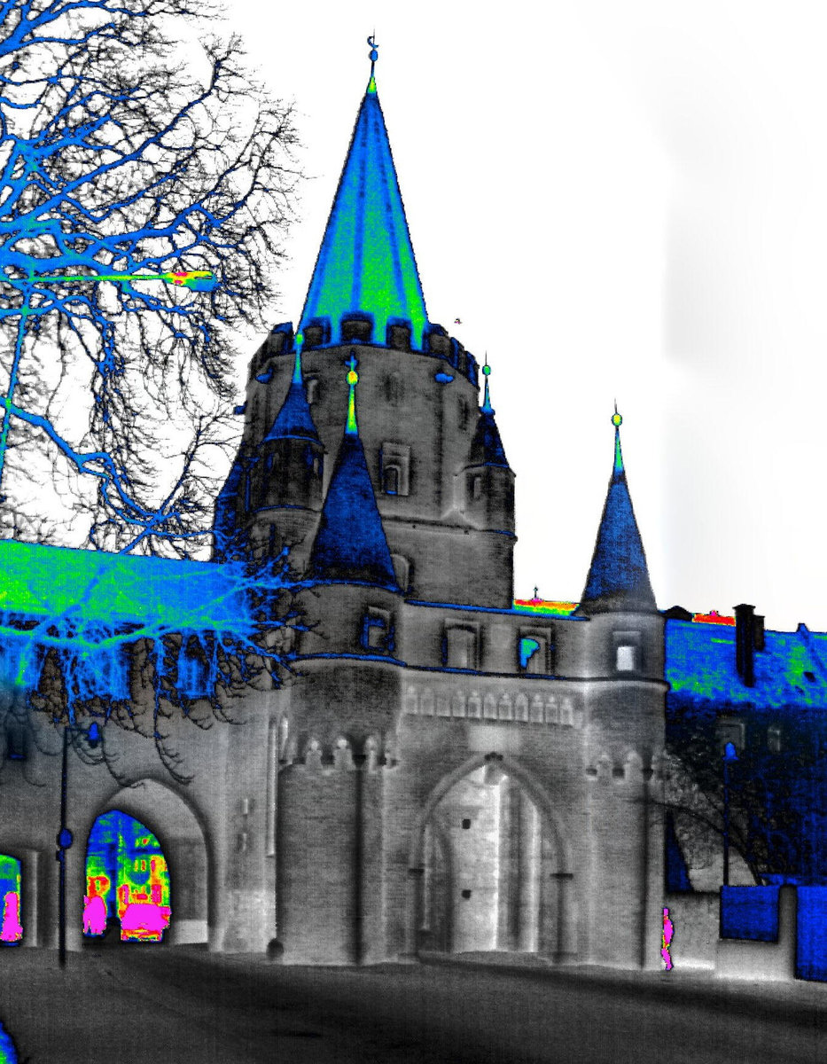 Wärmebildaufnahme „Kreuztor“ von Ingenieurbüro Müller Thermografie und Leckortung