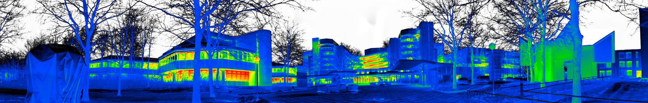 Wärmebildaufnahme „Klinikum“ von Ingenieurbüro Müller Thermografie und Leckortung